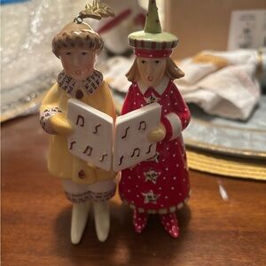 Dept 56 ceramic salt and pepper shakers.